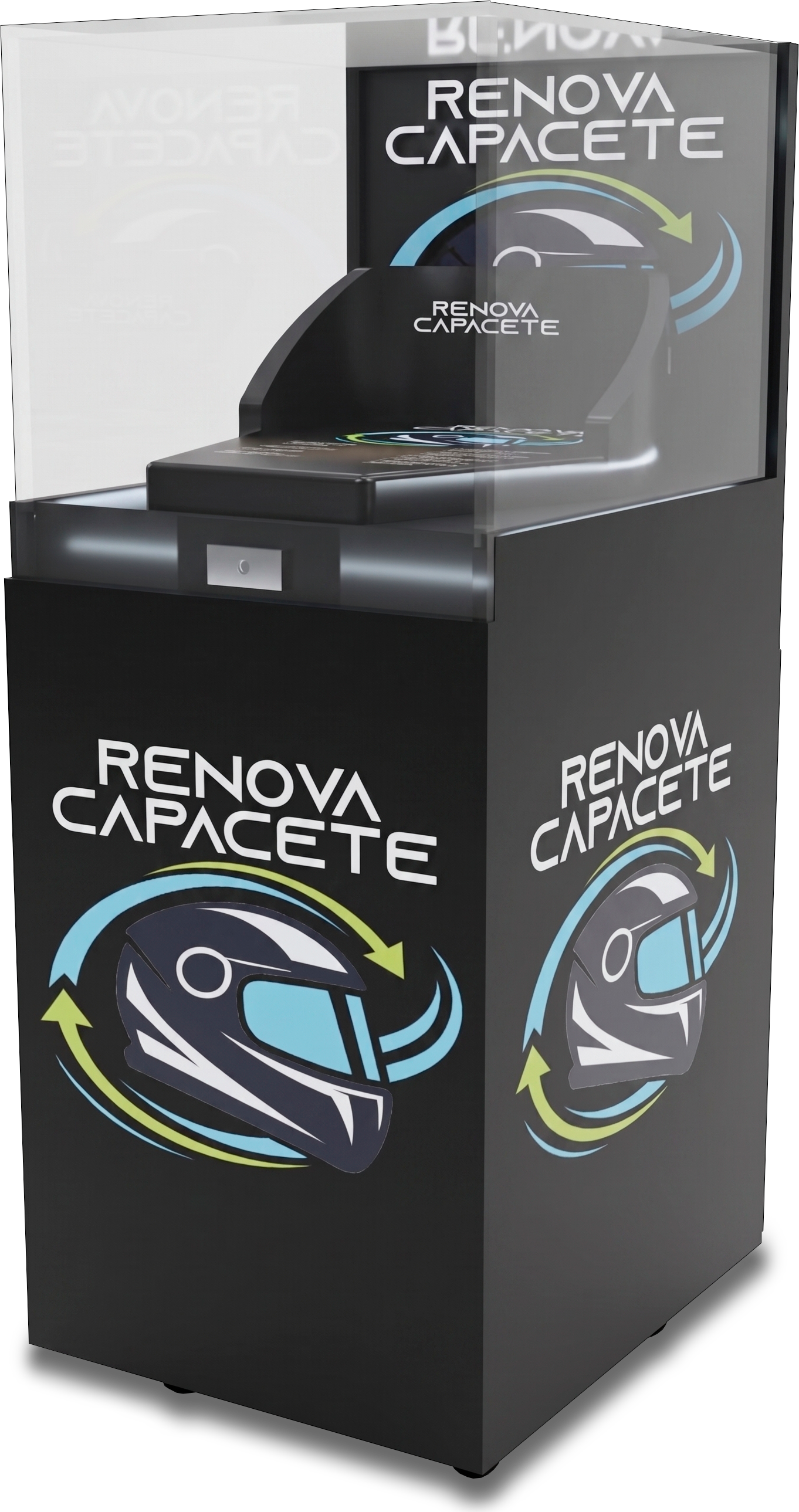 Máquina Renova de higienização de capacetes